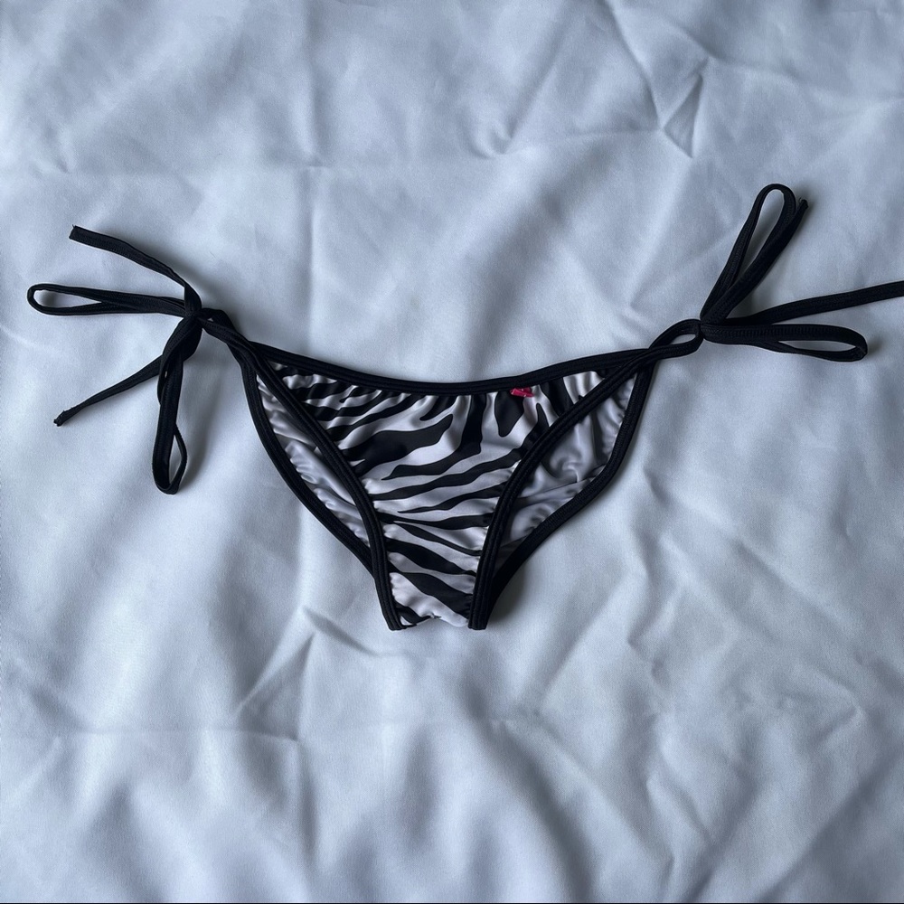 Chyna Dolls Zebra Skimpy Coverage Bikini Bottoms